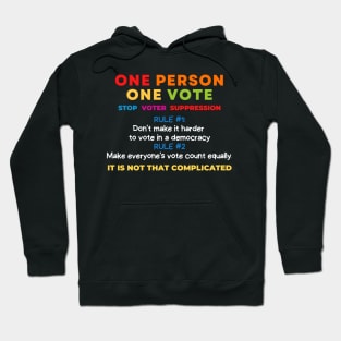 One Person = One Vote Hoodie